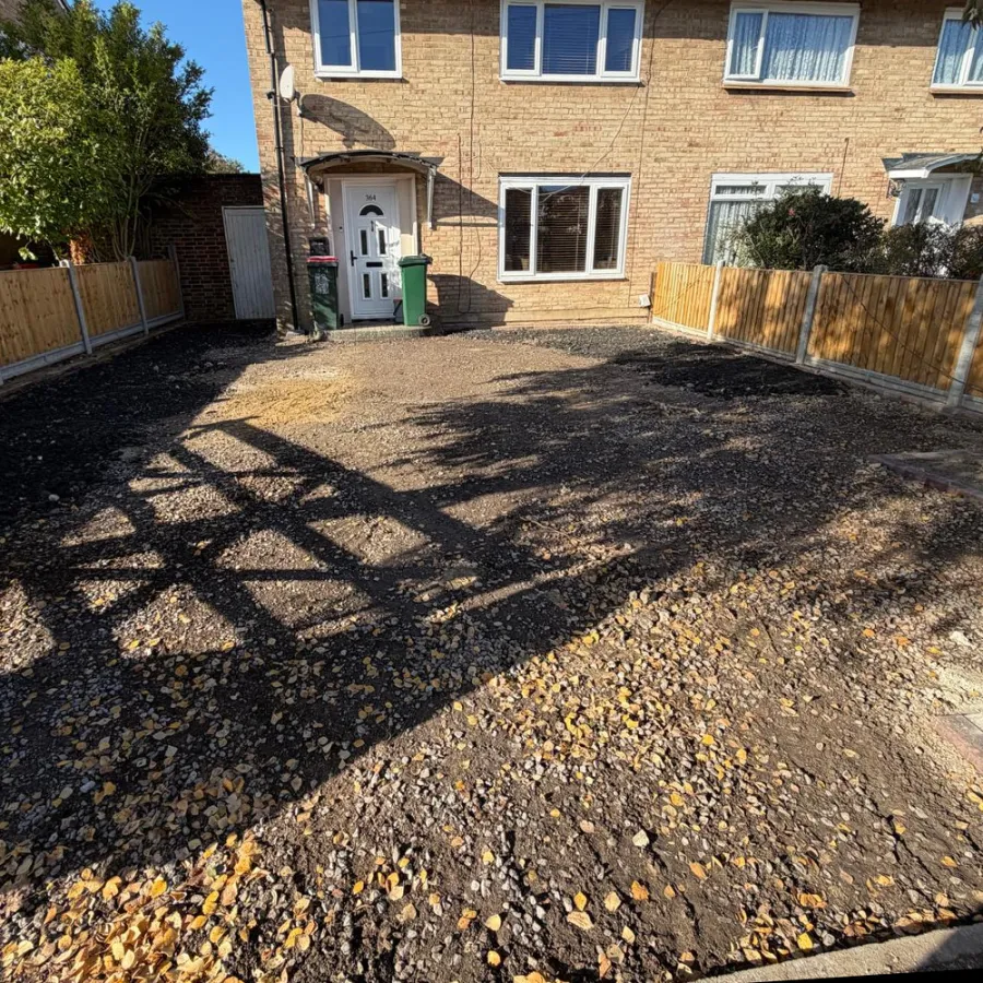 Before: tarmac driveway on a semi-detached house